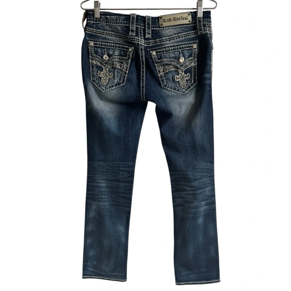 Rock Revival Berry Straight Stretch Jean, Size 28